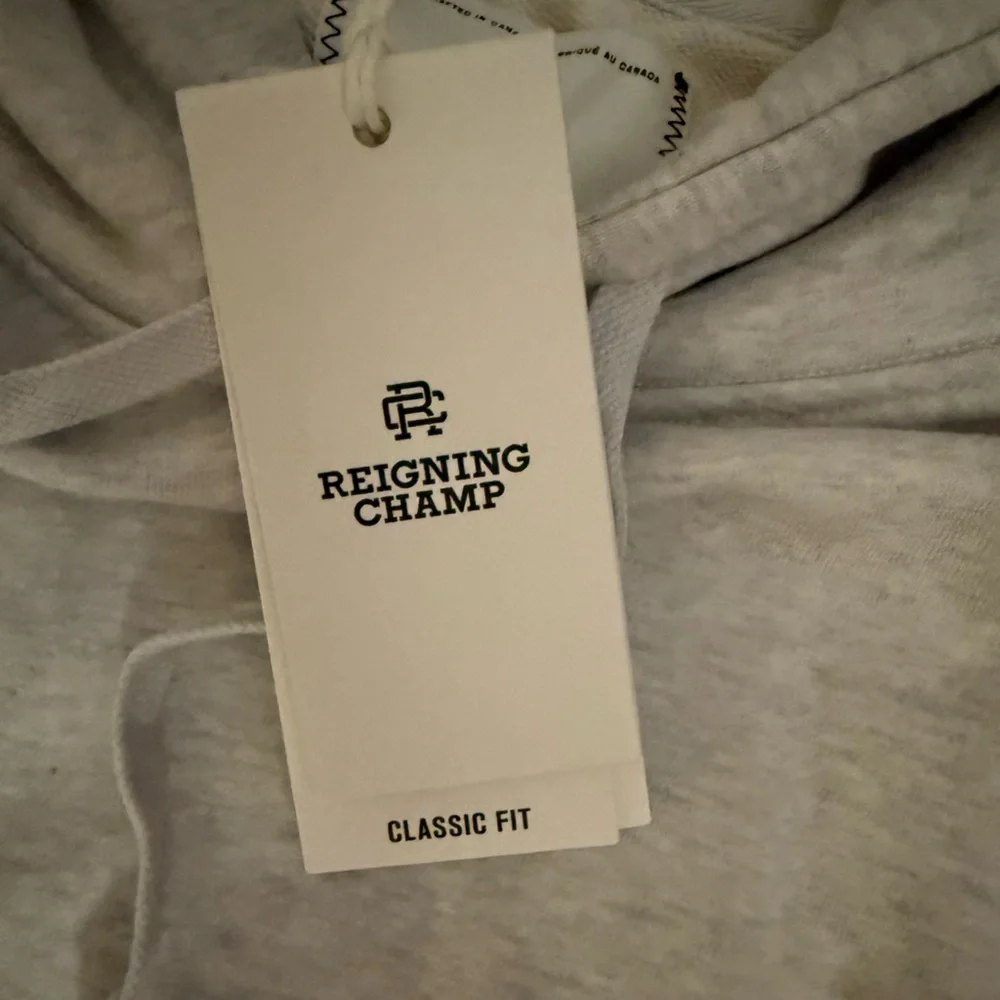 Reigning Champ Midweight Terry Hoodie, XL "Heather Ash" NWT - Picture 3 of 6